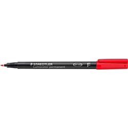 Staedtler 318 Lumocolor Pen Permanent Fine 0.6mm Red