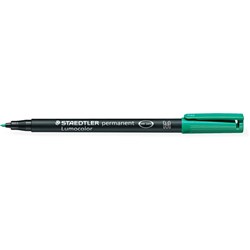 Staedtler 317 Lumocolor Pen Permanent Medium 1mm Green Box of 10