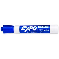 Expo Dry Erase Whiteboard Marker Bullet 2mm Blue