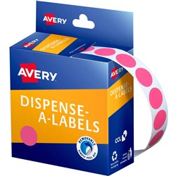 Avery Removable Dispenser Labels 24mm Round Gold Pack Of 250