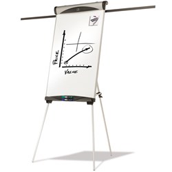 Quartet Euro Easel Magnetic Flipchart 990 x 685mm Aluminium Frame