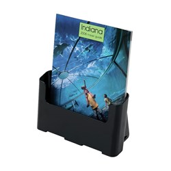 Deflecto Brochure Holder A4 Sustainable Office 60% Recycled Black