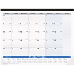 Debden Table Top Planner 420 x 594mm Month To View Navy