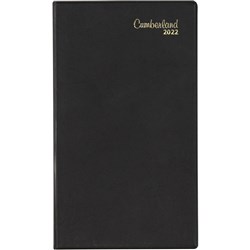 Cumberland Pocket Diary A6 Week To View Slimline Black
