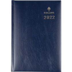 Collins Sterling Diary A5 Day To Page Blue