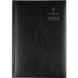 Collins Sterling Diary A5 Day To Page Black