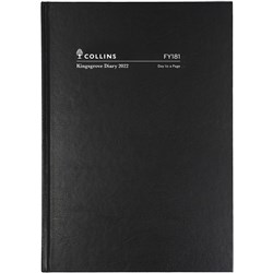 Collins Kingsgrove Diary A5 Day To Page Black