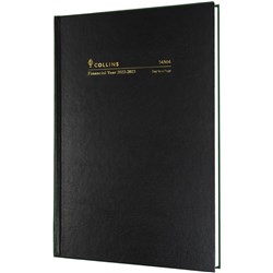 Collins Financial Year Diary A4 Day To Page Black