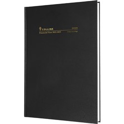 Collins Financial Year Diary A4 2 Days To Page Black