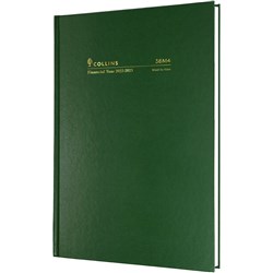 Collins Financial Year Diary A5 Week to View Green