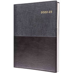 Collins Vanessa Financial Year Diary A4 Day To Page Black