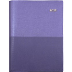 Collins Vanessa Diary A4 Day To Page Purple