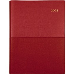 Collins Vanessa Diary A5 Day To Page Red