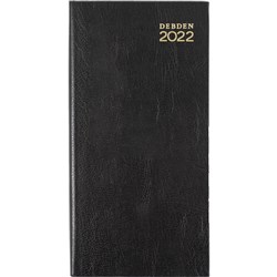 Debden Kyoto Slimline Diary B6/7 Week To View Black