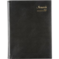 Cumberland Norwich Diary A4 Day To Page Black