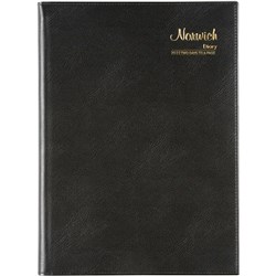 Cumberland Norwich Diary A4 2 Days To Page Black