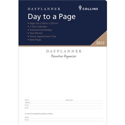 Debden Dayplanner Refill Executive A4 Dated Day To Page