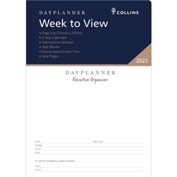 Debden Dayplanner Refill Executive A4 Dated Week To View