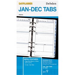 Debden Dayplanner Refill Jan-Dec Tabs Personal Edition 175x96mm