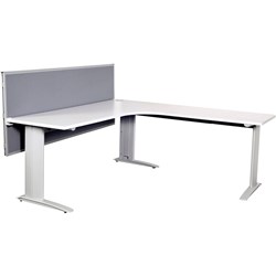 Summit Corner Workstation 1800/1800W x 750D x 725mmH White / White