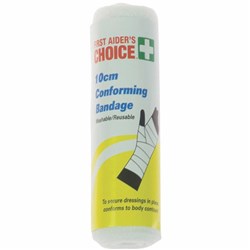 First Aider's Choice Conforming Bandage 10cm Wide White